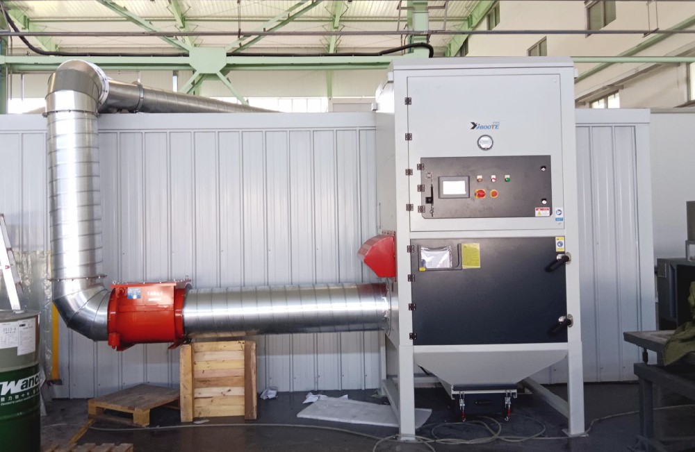 无锡船部件打磨车间粉尘治理案例：IV-15000型工业除尘器实现高效除尘与安全生产